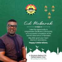 Hon. Dafeamekpor Supports Muslim colleagues in the South Dayi Constituency. 